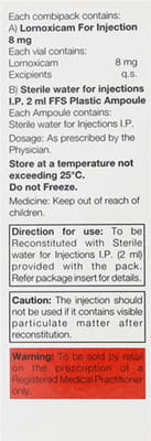 Lorsaid 8mg Dry Vial Of 1 Powder For Injection