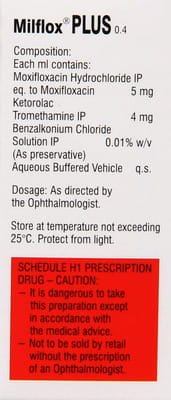 Milflox Plus Bottle Of 5ml Eye Drops