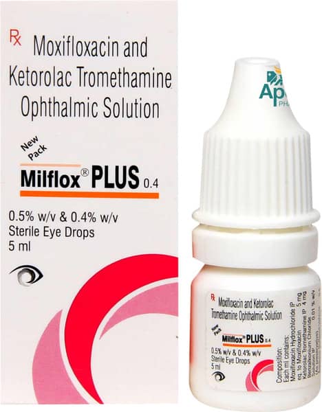 Milflox Plus Bottle Of 5ml Eye Drops