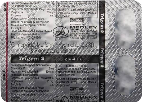 Trigem 2mg Strip Of 10 Tablets