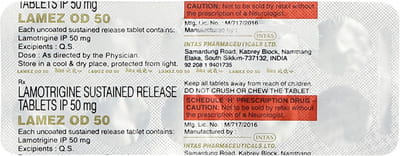 Lamez Od 50mg Strip Of 10 Tablets