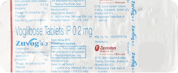 Zuvog 0.2mg Strip Of 10 Tablets