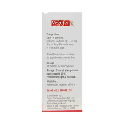 Vegefer Bottle Of 30ml Oral Drops