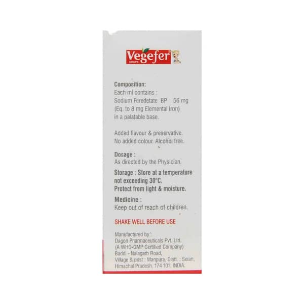Vegefer Bottle Of 30Ml Oral Drops