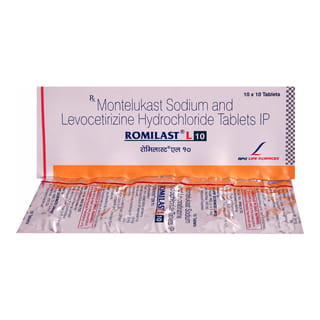 Romilast L 10Mg Strip Of 10 Tablets