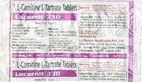 Lacarnit 330 MG Tablet (10): Uses, Side Effects, Price & Dosage