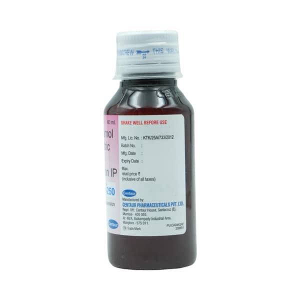 Centamol 250mg Bottle Of 60ml Suspension