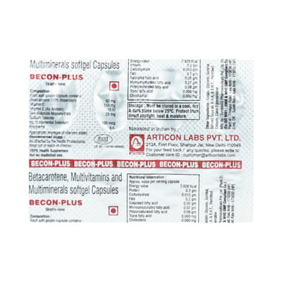 Becon Plus Strip Of 10 Capsules