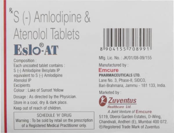 Eslo At 2.5Mg Strip Of 10 Tablets