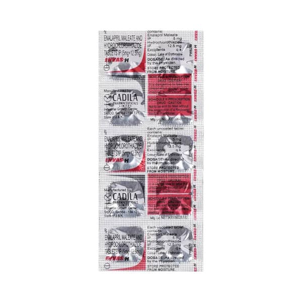 Envas H 10/12.5mg Strip Of 10 Tablets
