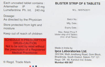 Lumerax 40mg Strip Of 6 Tablets