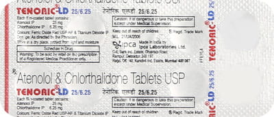 Tenoric Ld 25/6.25mg Strip Of 10 Tablets