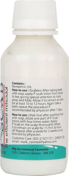 P Scab Bottle Of 100ml Lotion