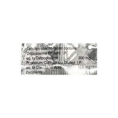 Cefoclav 200mg Strip Of 10 Tablets