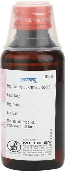 Eva Q Bottle Of 100ml Syrup