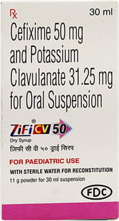 Zifi Cv 50Mg Bottle Of 30Ml Dry Syrup