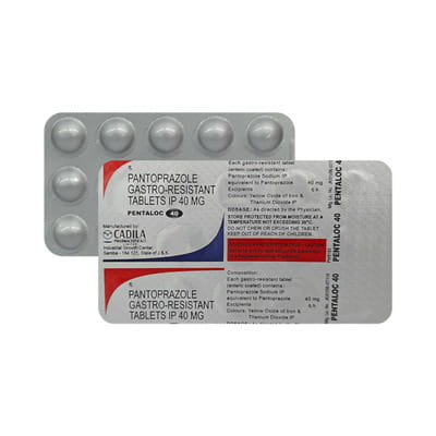 Pentaloc 40mg Strip Of 10 Tablets