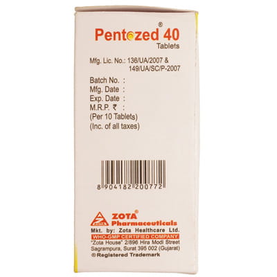 Pentozed 40mg Strip Of 10 Tablets