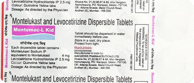 Montemac L Kid Strip Of 10 Tablets