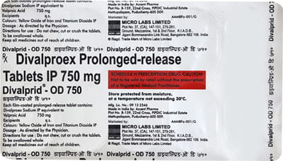 Divalprid Od 750mg Strip Of 10 Tablets