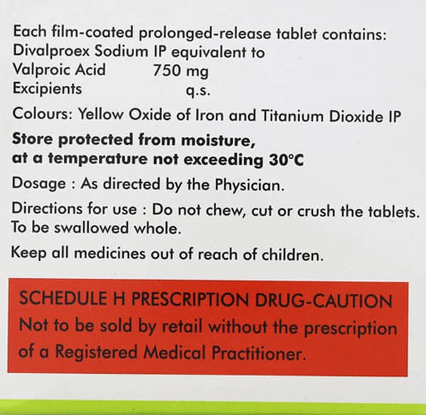 Divalprid Od 750mg Strip Of 10 Tablets