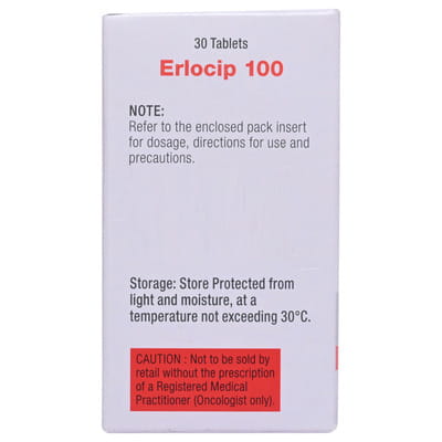 Erlocip 100mg Bottle Of 30 Tablets
