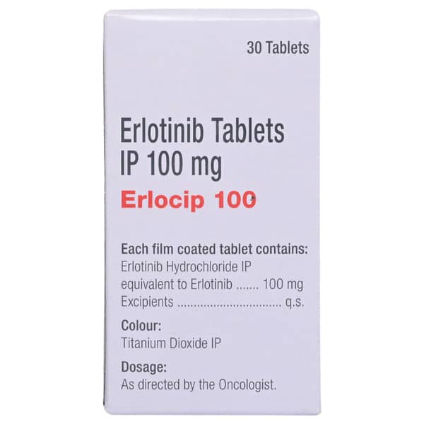 Erlocip 100mg Bottle Of 30 Tablets