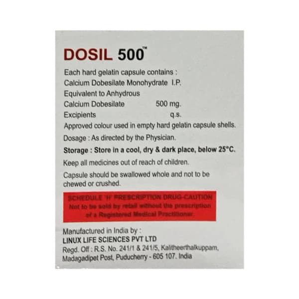 Dosil 500mg Strip Of 10 Capsules