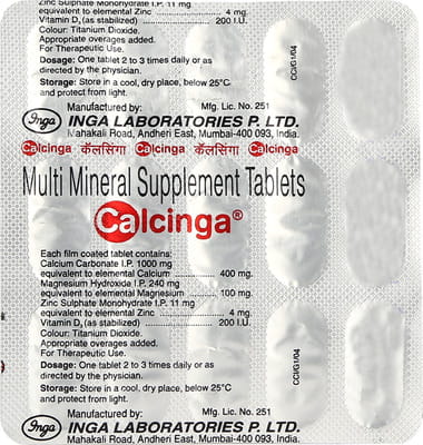 Calcinga Strip Of 15 Tablets