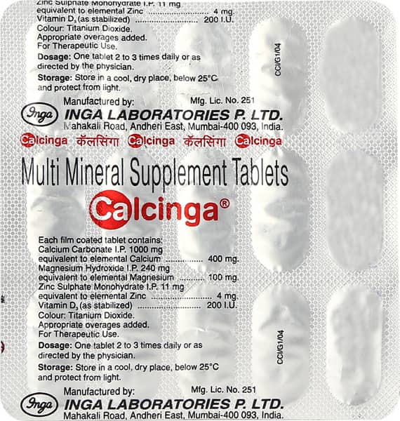 Calcinga Strip Of 15 Tablets