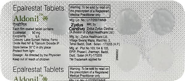 Aldonil 50mg Strip Of 10 Tablets