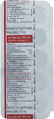 Actiblok Ipr 50mg Strip Of 10 Tablets