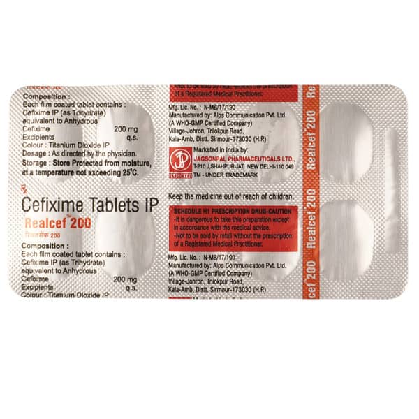 Realcef 200Mg Tablet