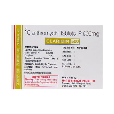 Clarimin 500mg Strip Of 4 Tablets