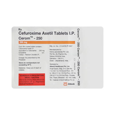 Cerom 250mg Strip Of 10 Tablets