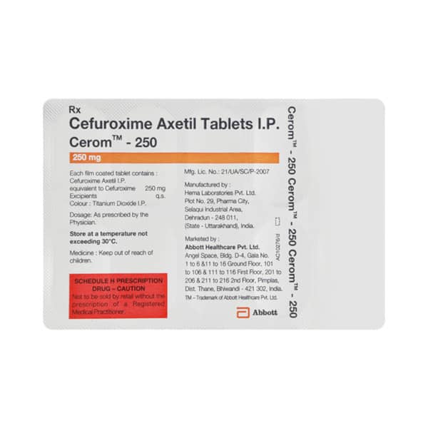 Cerom 250mg Strip Of 10 Tablets