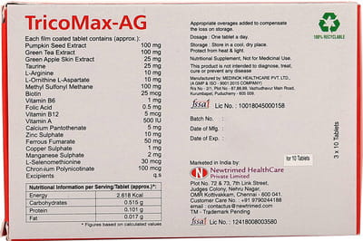 Tricomax Ag Strip Of 10 Tablets