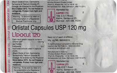 Lipocut 120mg Strip Of 10 Capsules
