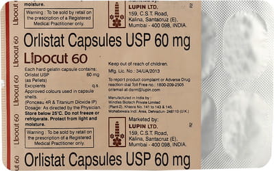 Lipocut 60mg Strip Of 10 Capsules