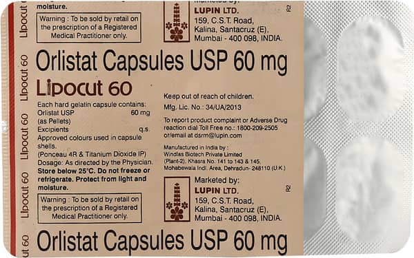 Lipocut 60mg Strip Of 10 Capsules