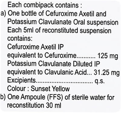 Fastclav 125mg Bottle Of 30ml Dry Syrup