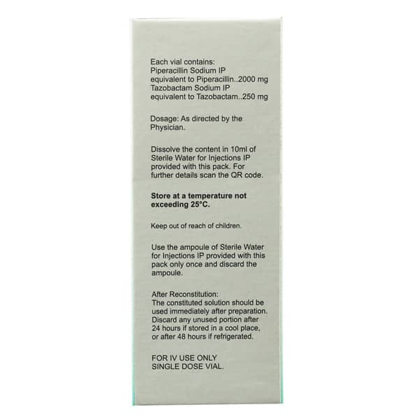 Pipzo 2.25Gm Dry Vial Of 1 Powder For Injection