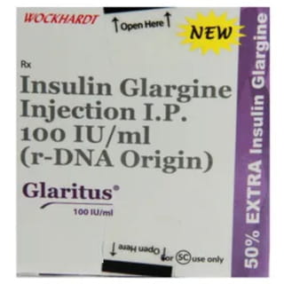 New Glaritus 100Iu Cartridge Of 3Ml Injection (Pack Of 3)