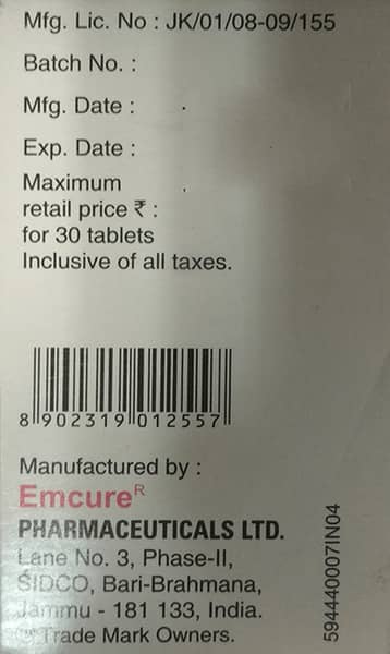 Vonavir Bottle Of 30 Tablets