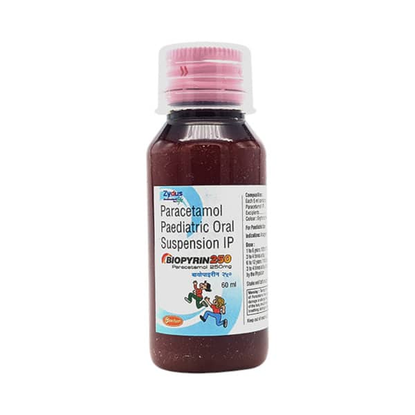 Biopyrin 250mg Bottle Of 60ml Suspension