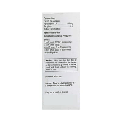 Biopyrin 250mg Bottle Of 60ml Suspension