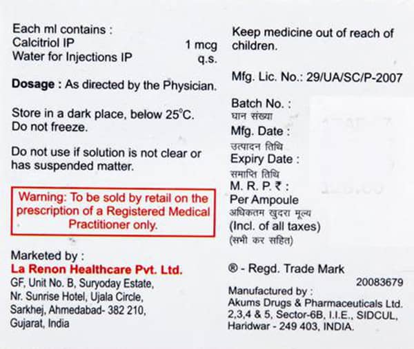 Laretol Ampoule Of 1ml Injection