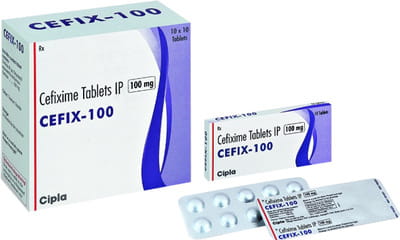 Cefix 100mg Strip Of 10 Tablets