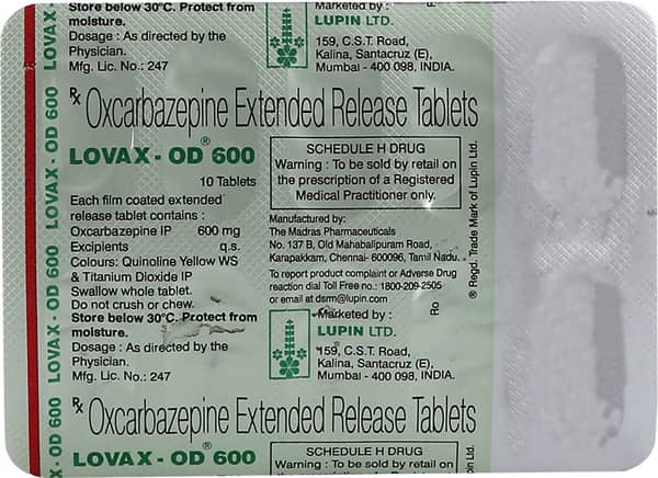Lovax Od 600mg Strip Of 10 Tablets