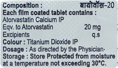 Biovas 20mg Strip Of 10 Tablets